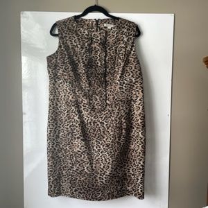 Cleo Animal Print Sleeveless Dress Size 16